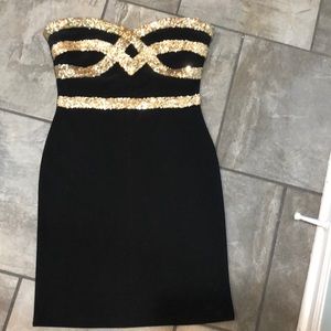 Strapless dress Size Medium.  Worn once.